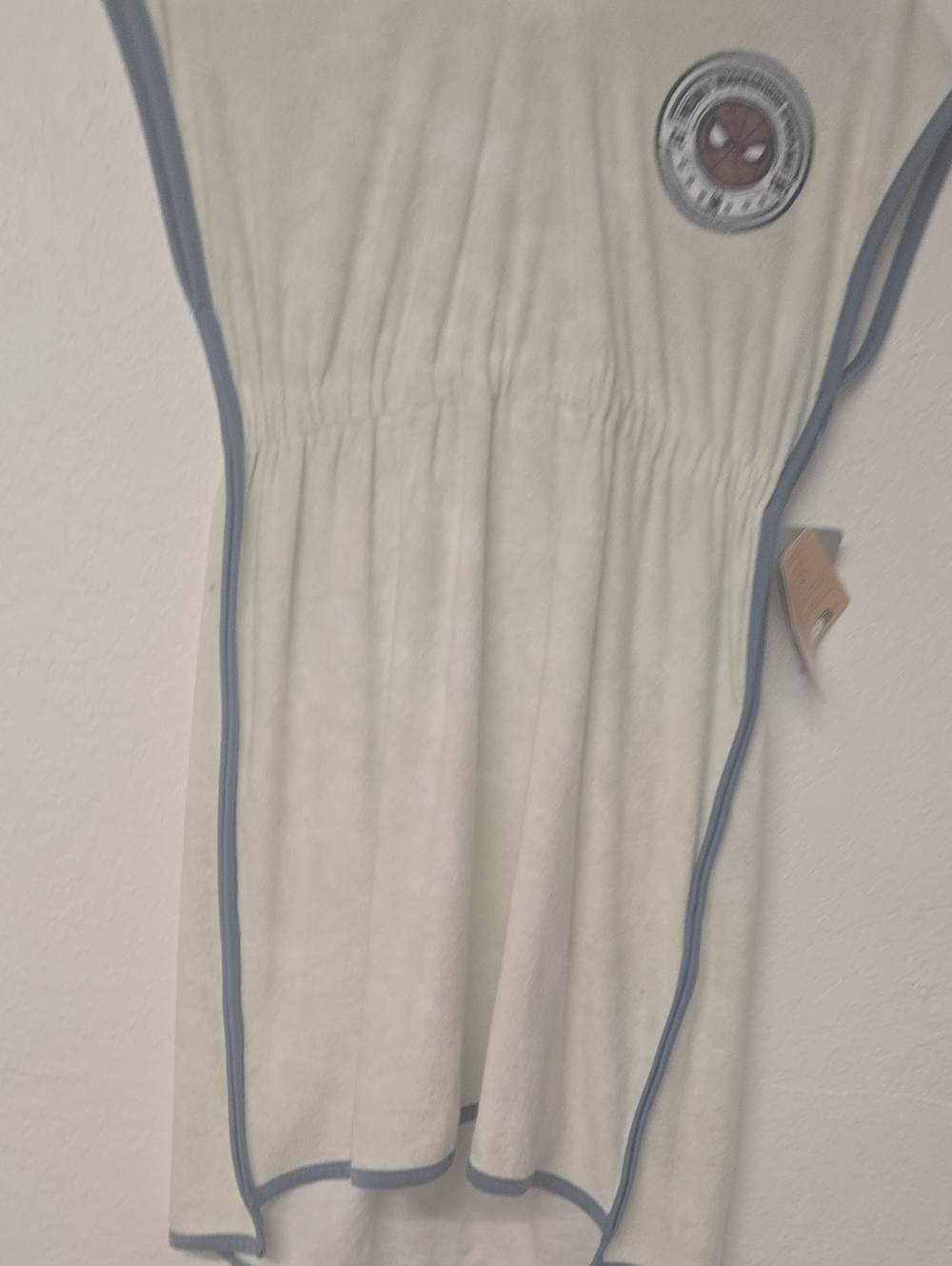 Marvel Kids Casual Dress Cream with Blue Trim